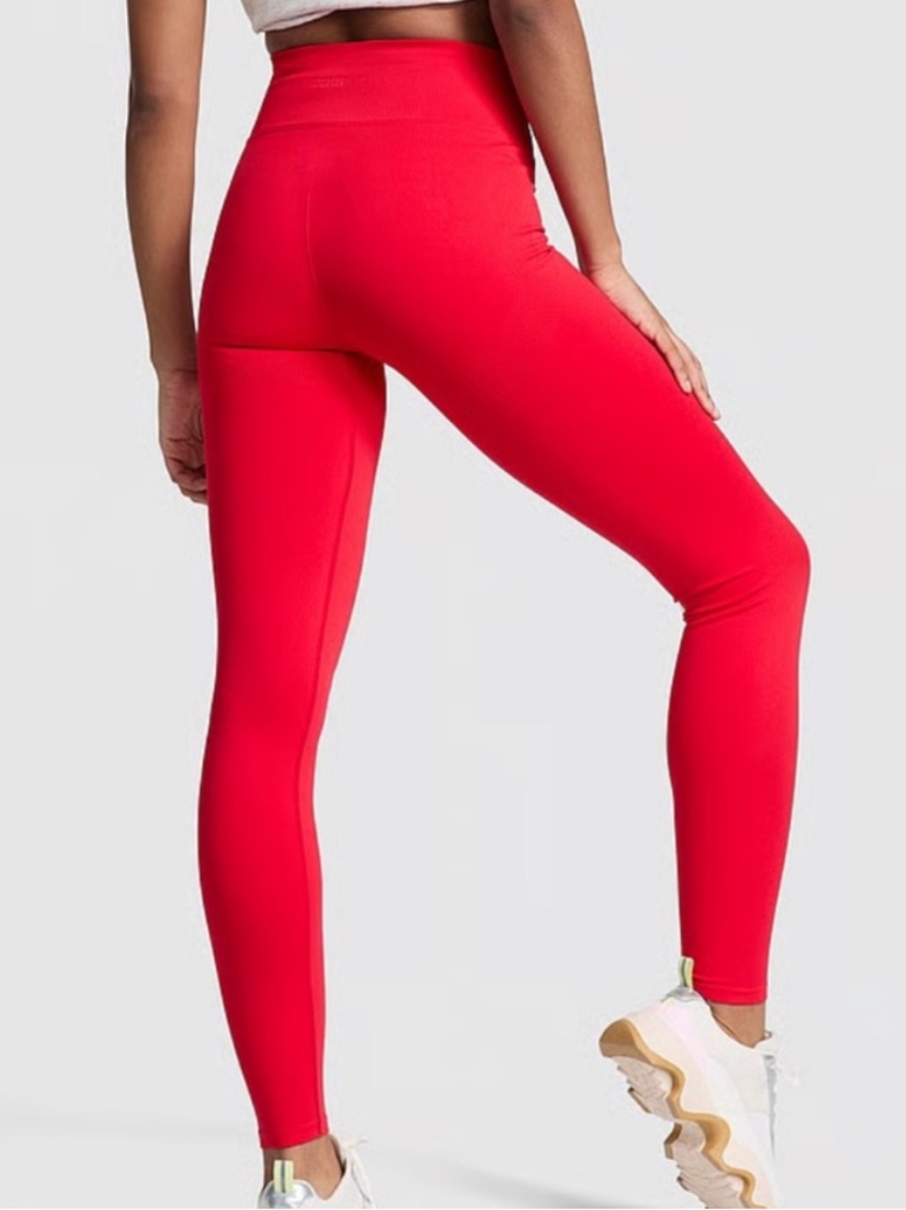 Victoria’s Secret Leggings PINK Seamless Classic Red S Workout Gym activewear